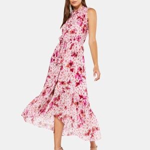 Misa Los Angeles Aurelie Ruffle Midi Dress